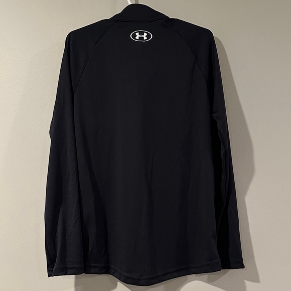 Under Armour‎ Youth Small Black Velocity Tech 1/4 Zip Pullover Top - Picture 5 of 5